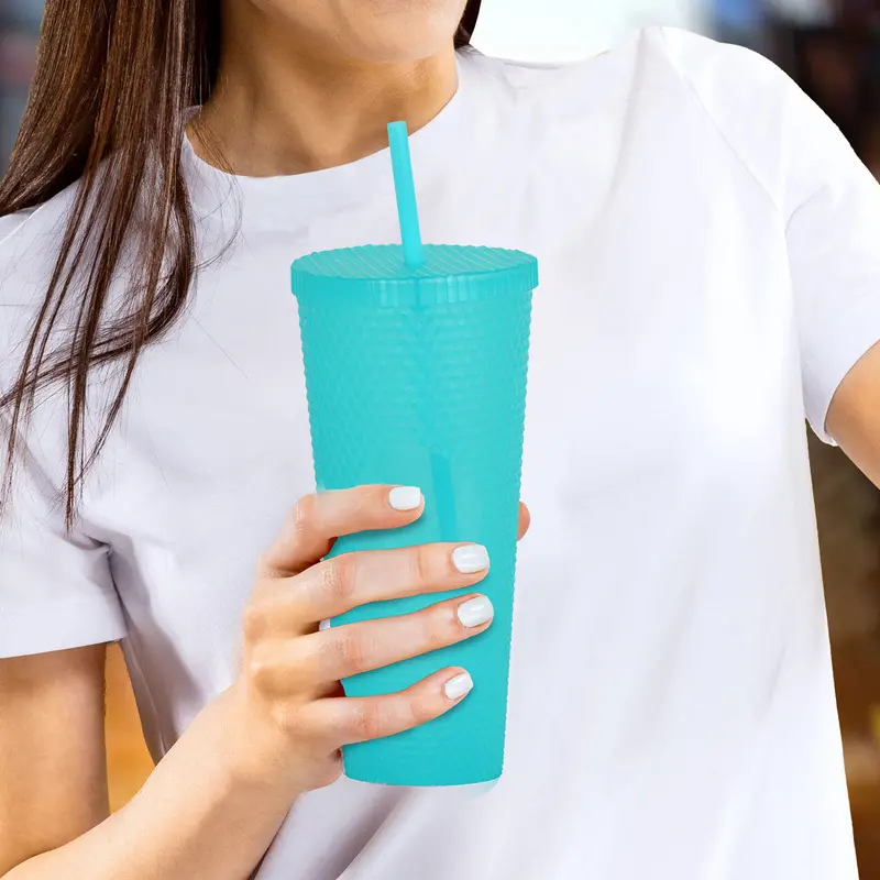 Vaso Con Textura Color Aqua, 1100Ml 2