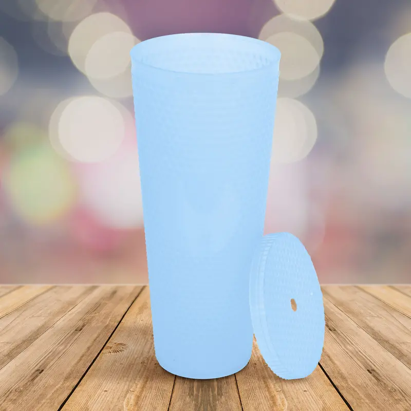 Vaso Con Textura Color Azul Cielo, 1100Ml 1