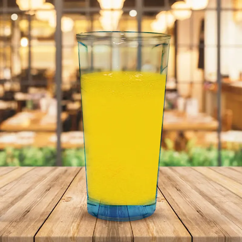 Vaso Cristal Transparente, Color Azul, Libbey, 318 Ml 1