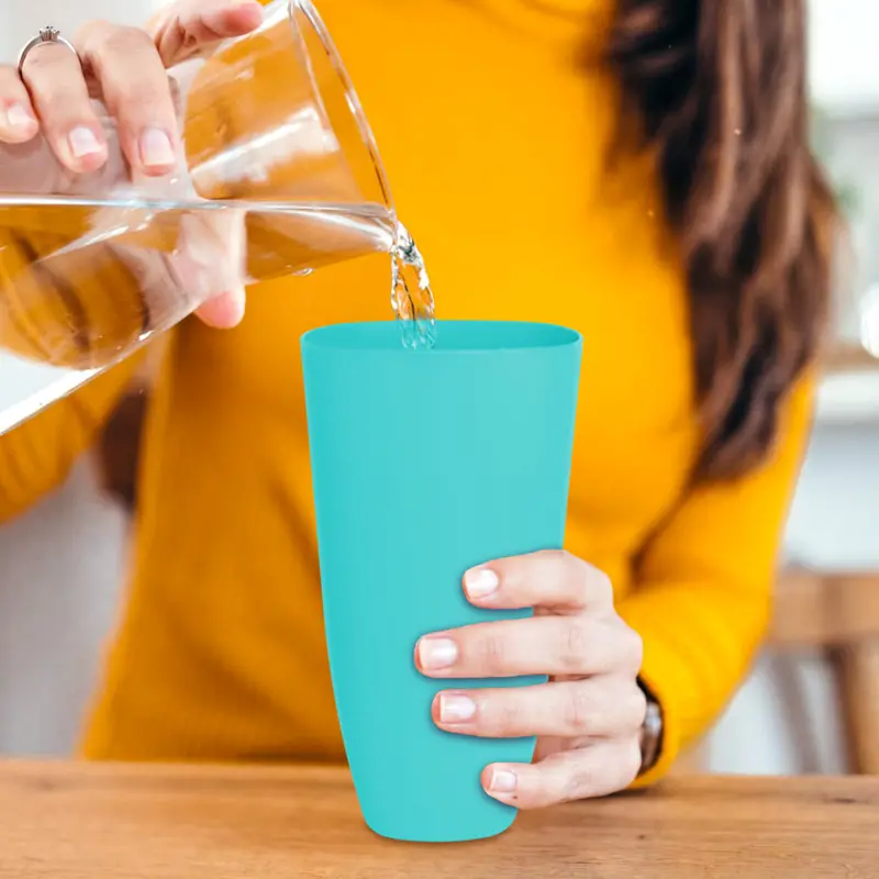 Vaso De Plástico, Color Aqua, 780 Ml 1