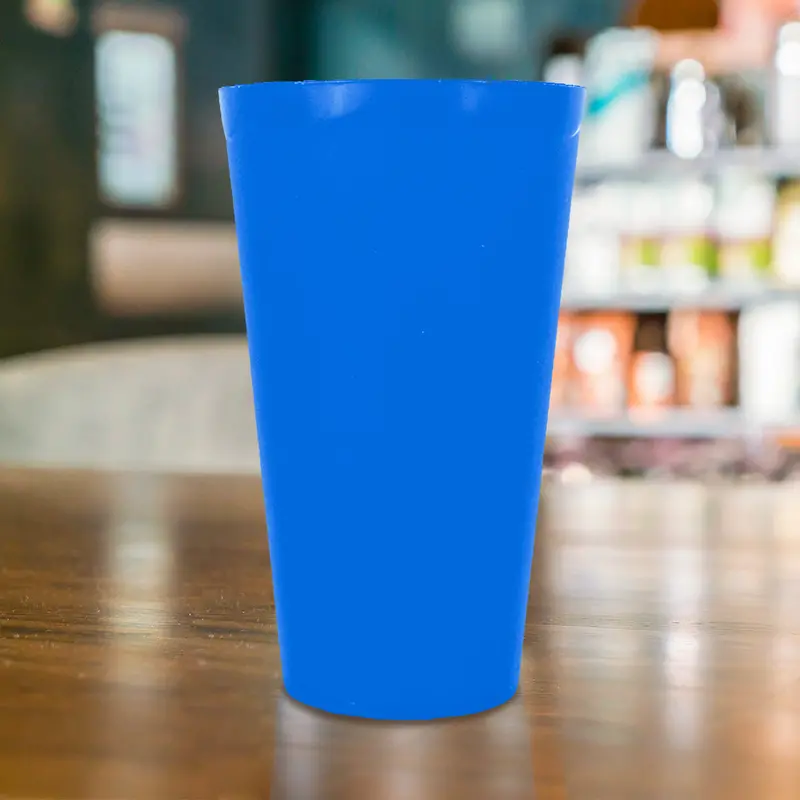 Vaso De Plástico Color Azul 470Ml 1
