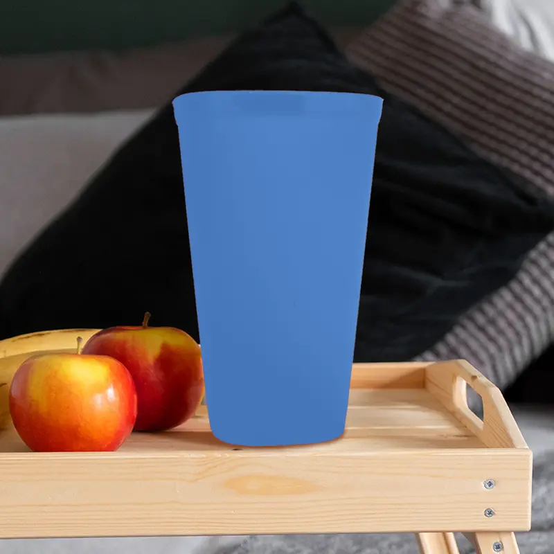 Vaso De Plástico Color Azul, 500Ml 1