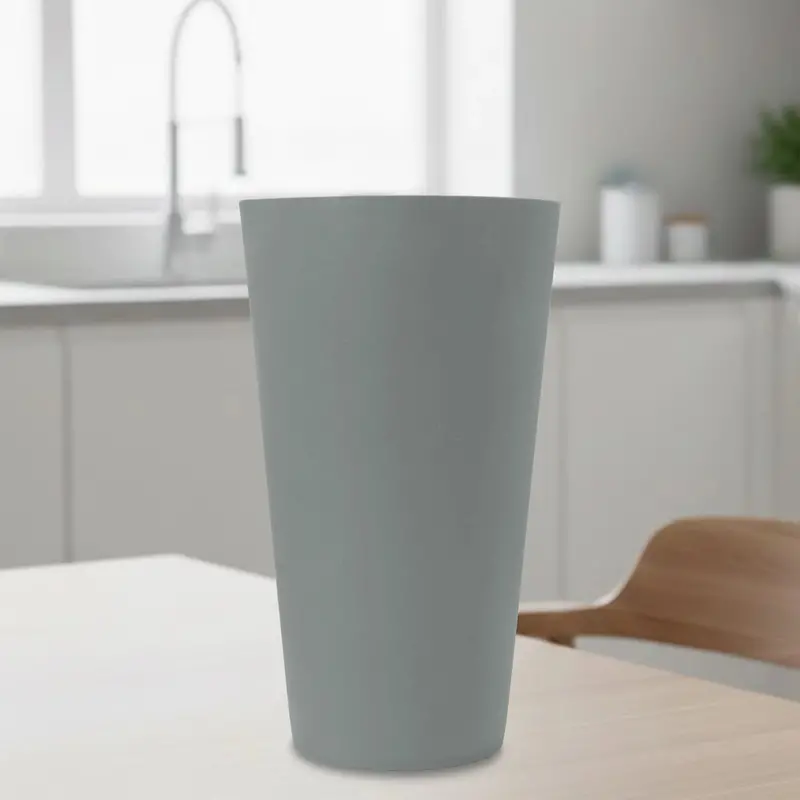 Vaso De Plástico, Color Gris, 850 Ml 1