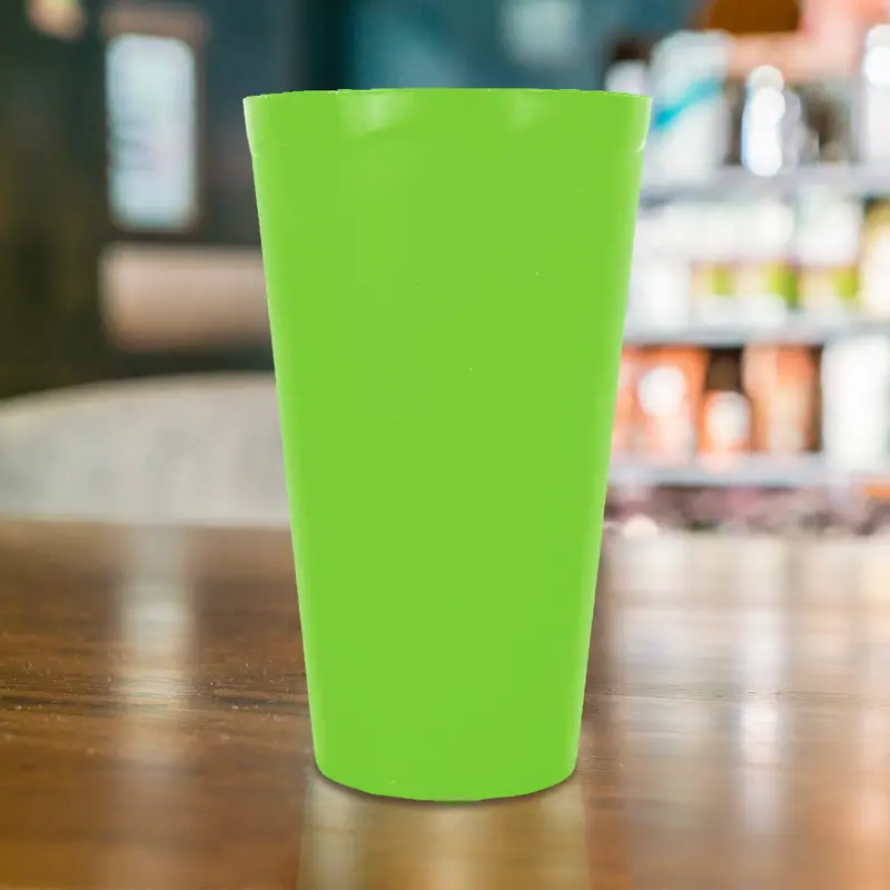 Vaso De Plástico Color Verde 470Ml 1