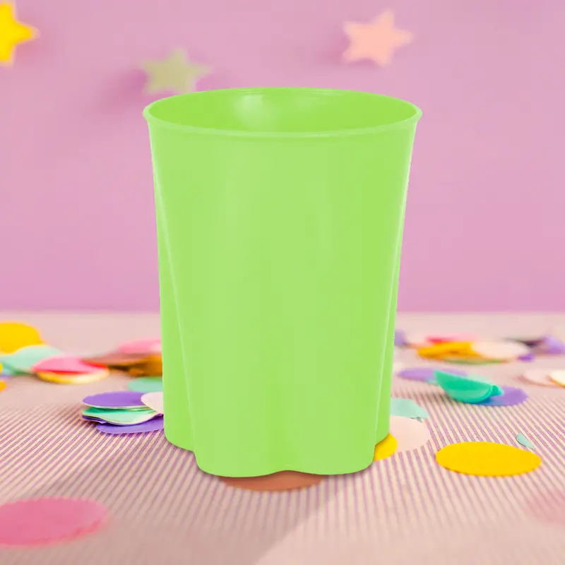 Vaso De Plástico Con Diseño De Mariposa Color Verde 2