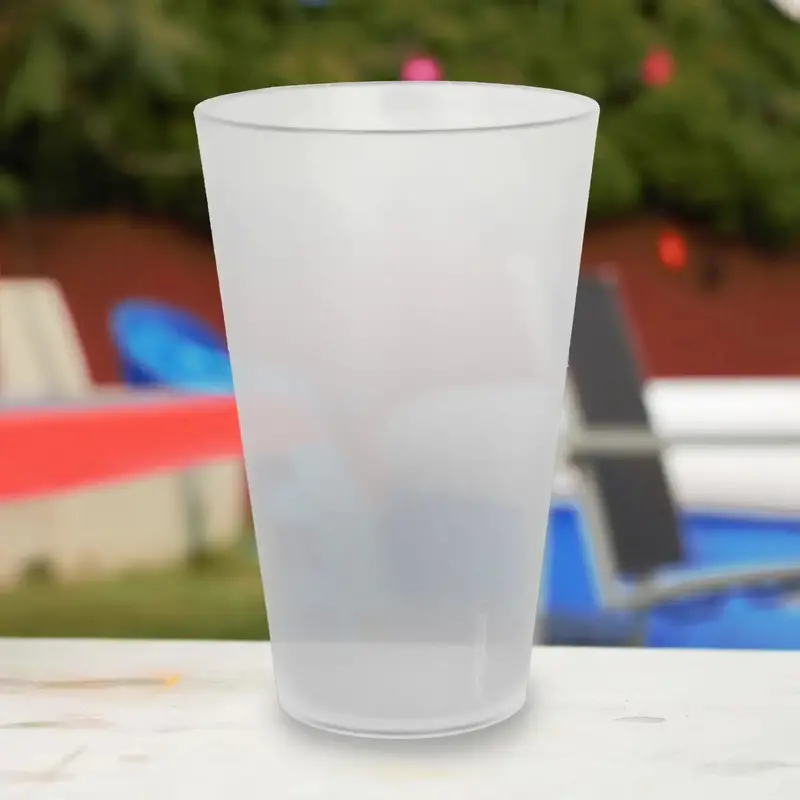 Vaso De Plástico, Transparente Mate, Inkanto, 473 Ml 2