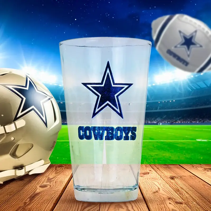 Vaso De Vidrio, Cowboys, 415 Ml 1