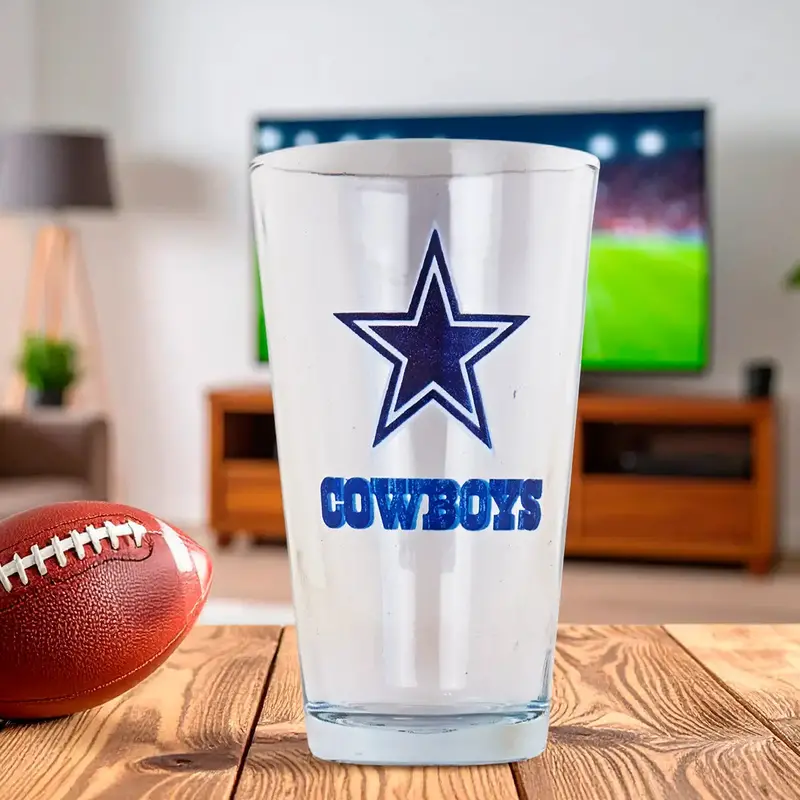 Vaso De Vidrio, Cowboys, 415 Ml 2