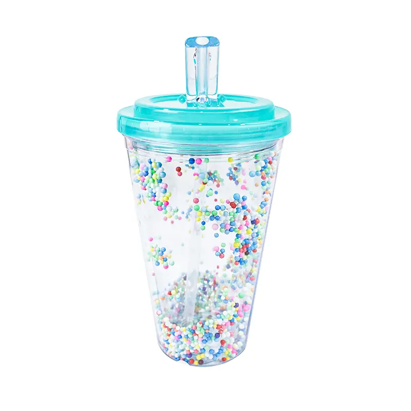 Vaso Doble Pared Relleno Colores 470Ml 1