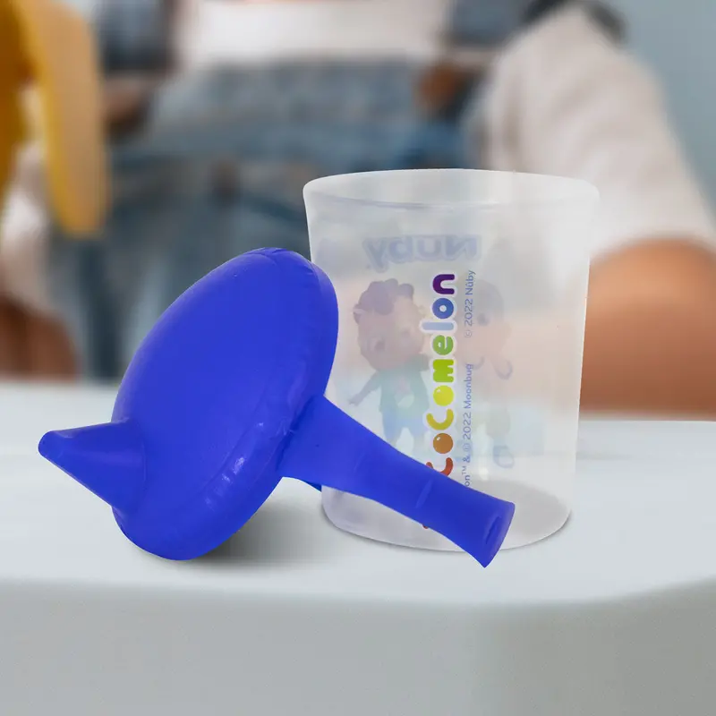 Vaso Entrenador Con Boquilla De Cocomelon Color Azul 240Ml 2