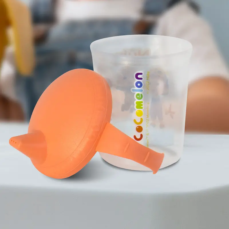Vaso Entrenador Con Boquilla De Cocomelon Color Salmon 240Ml 2