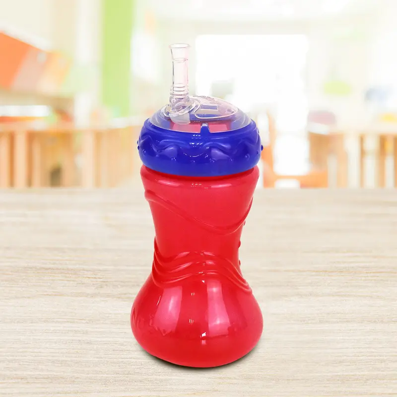 Vaso Nuby Con Tapa Y Popote Para Niños, Color Rojo. 1