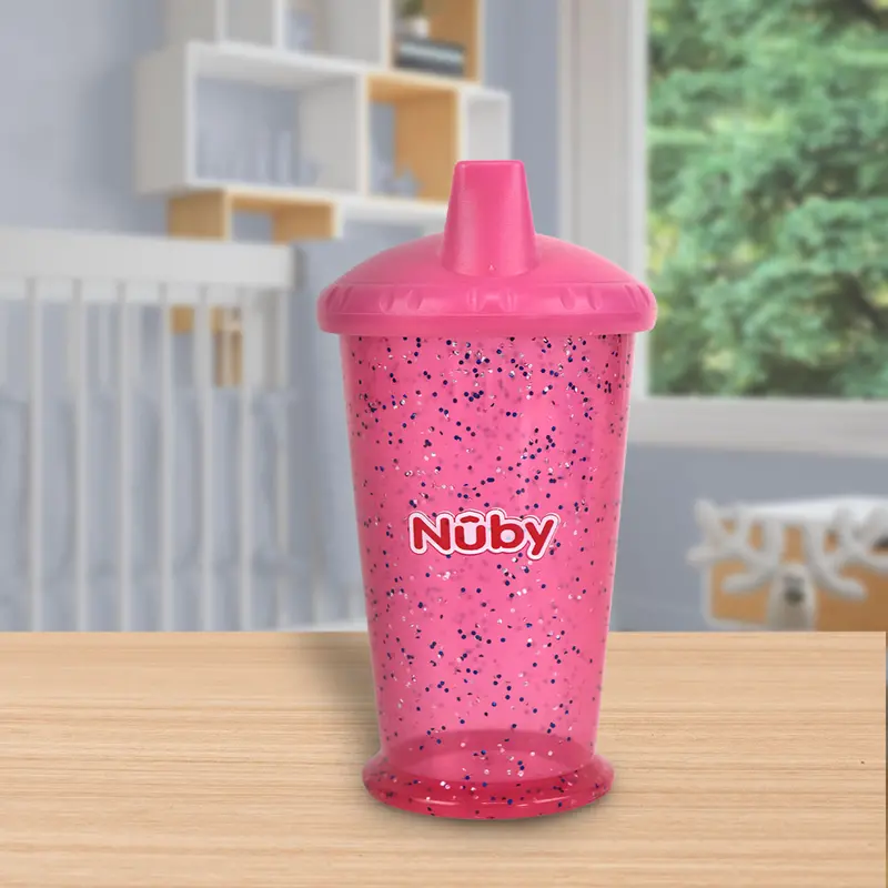Vaso Nuby Sparks De Flujo Libre Con Boquilla Rígida, Rosa 1