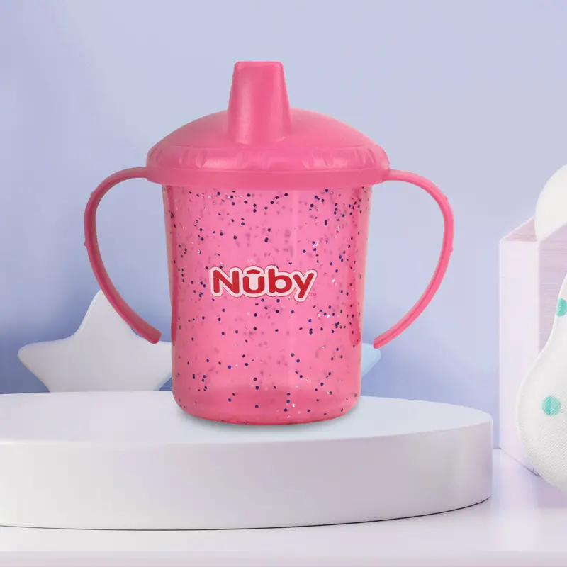 Vaso Nuby Sparks De Flujo Libre Con Boquilla Rígida, Rosa 1