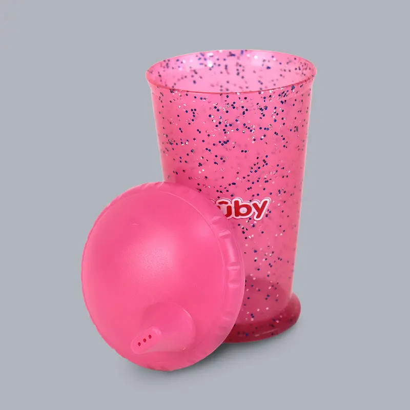 Vaso Nuby Sparks De Flujo Libre Con Boquilla Rígida, Rosa 2