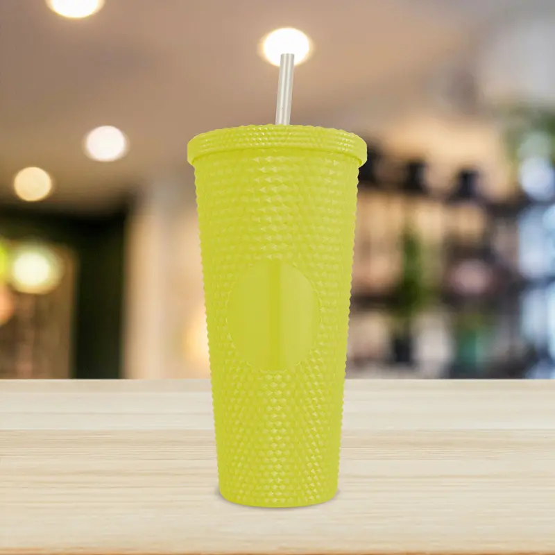 Vaso Texturizado Color Amarillo, 650Ml 1