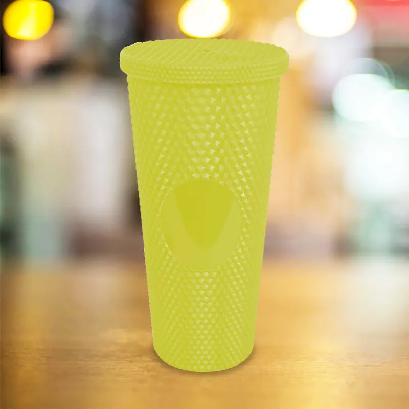 Vaso Texturizado Color Amarillo, 650Ml 2