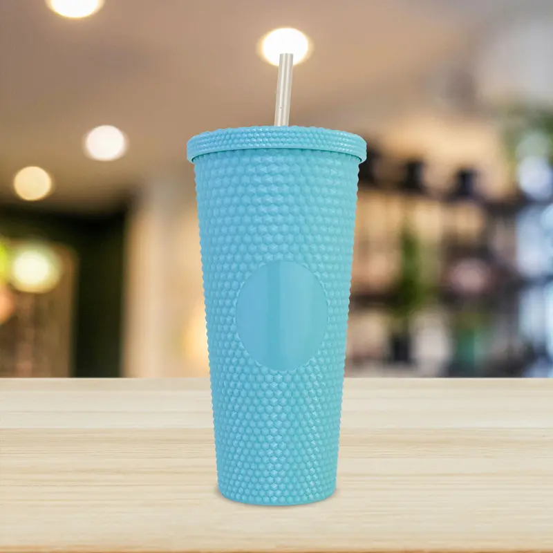 Vaso Texturizado Color Azul, 650Ml 1