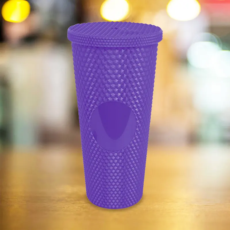 Vaso Texturizado Color Morado, 650Ml 2