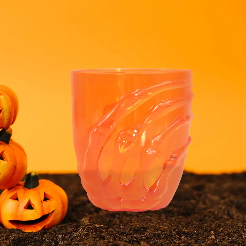 Vaso Zombie De Plástico Naranja 2