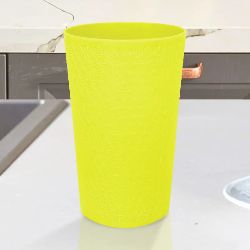 Vasos De Plástico, Color Amarillo, 2 Pzas. 1