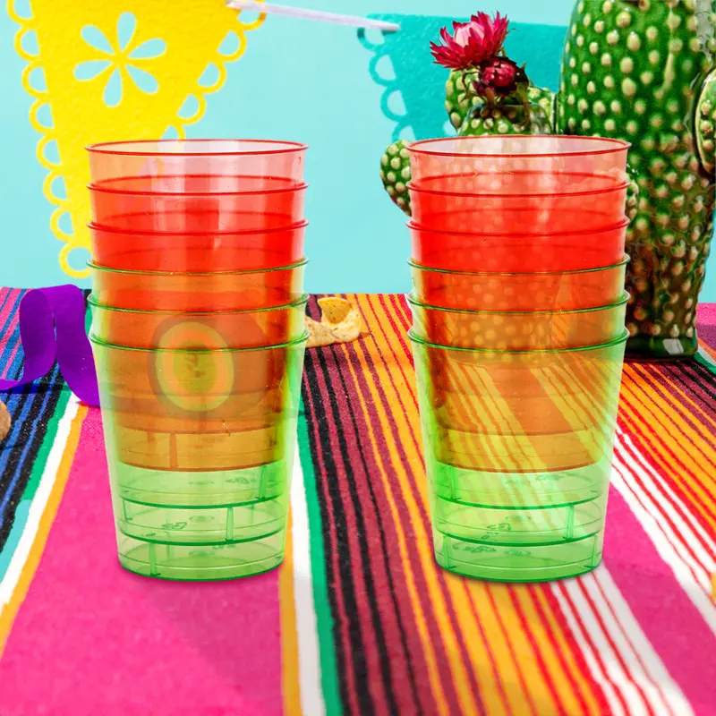 Vasos Para Shots, Colores, 12 Pzas 1