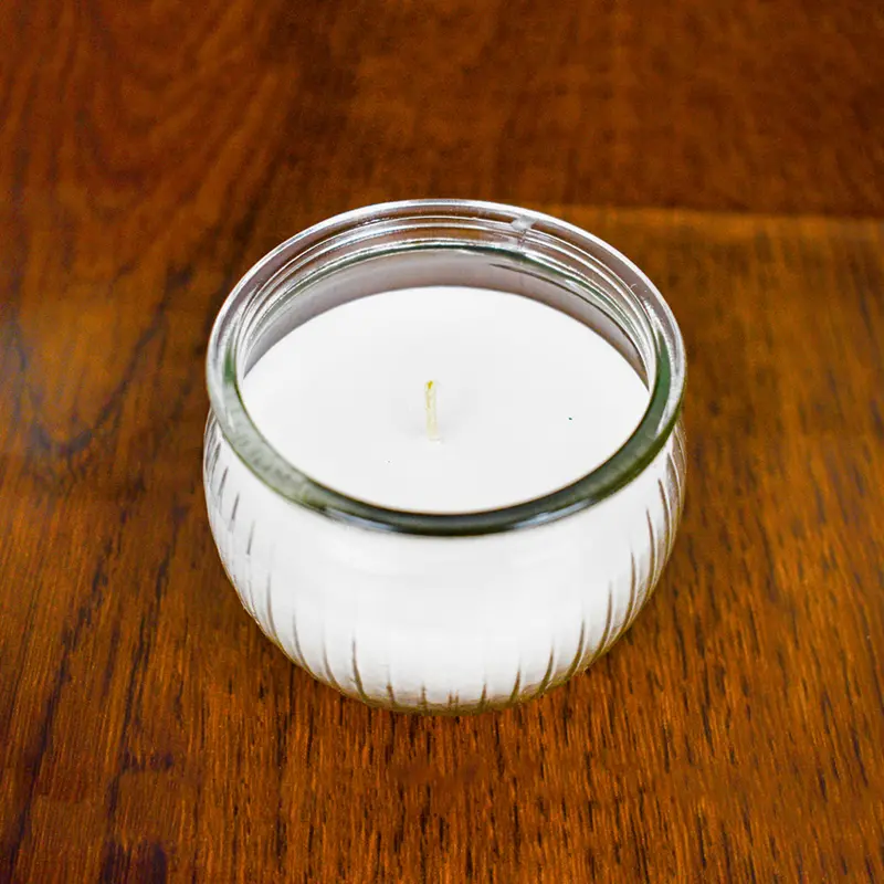 Vela Aroma Coco En Base De Vidrio 1