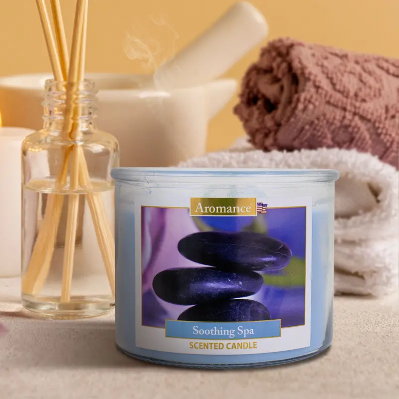 Vela Aromática De Spa, 3 Pabilos 1