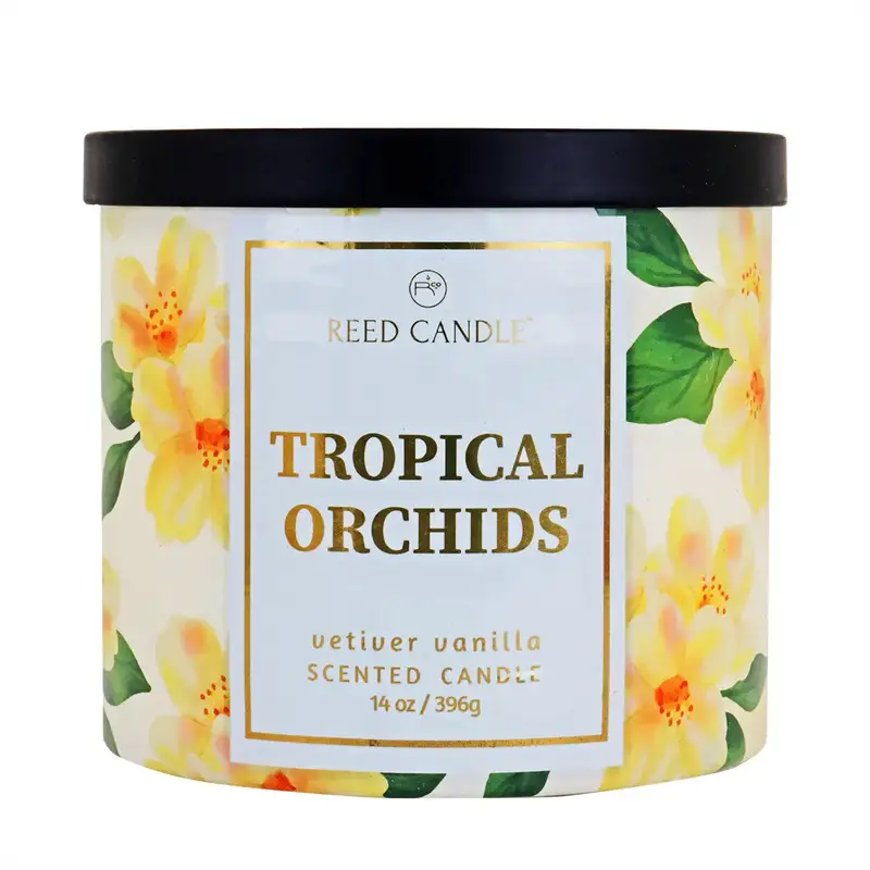 Vela Aromã¡Tica, Reed Candle, OrquãDea Tropical, 396 G 2