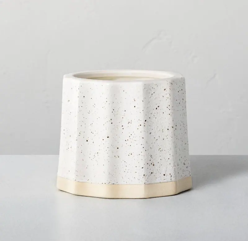 Vela Decorativa, En Recipiente De Cerámica 2