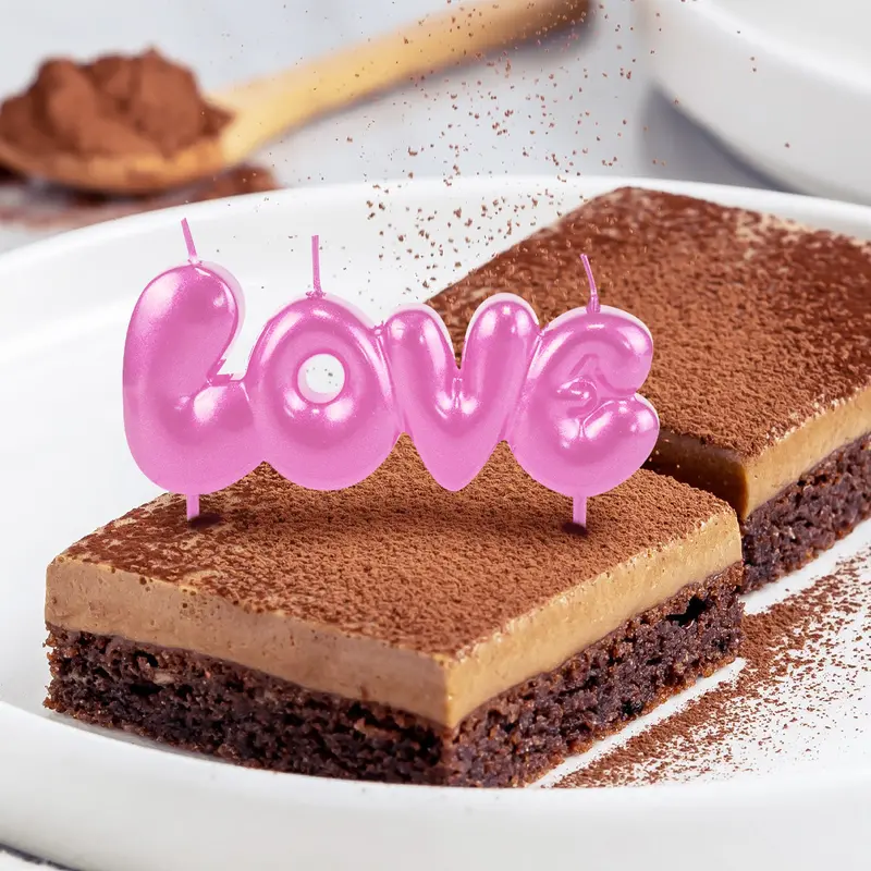 Vela Romántica, Color Rosa, Love 1