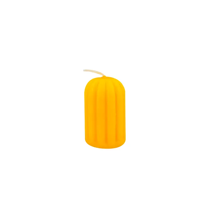 Vela Votive Oval Color Amarillo 1