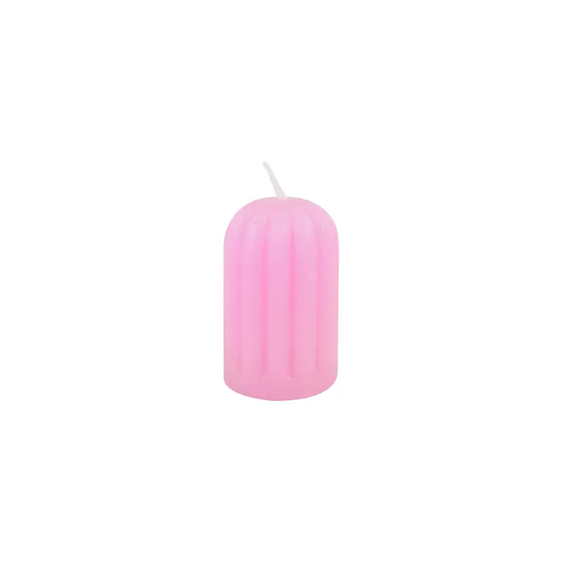 Vela Votive Oval Color Rosa 1