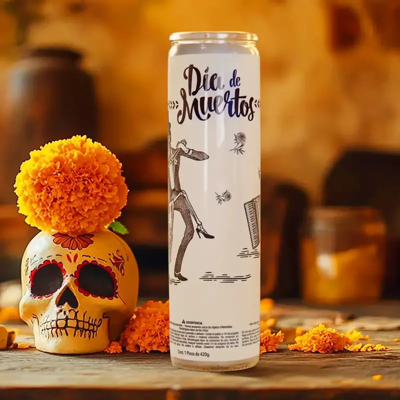 Veladora, Día De Muertos, Diseño Catrines 2