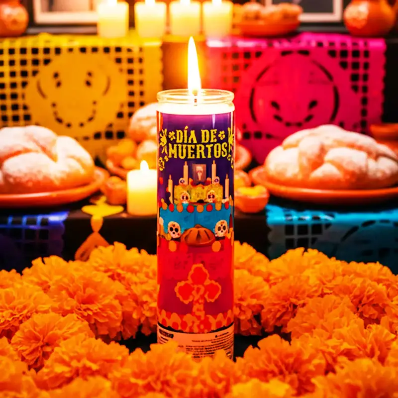 Veladora, Día De Muertos, Diseño Ofrenda 1