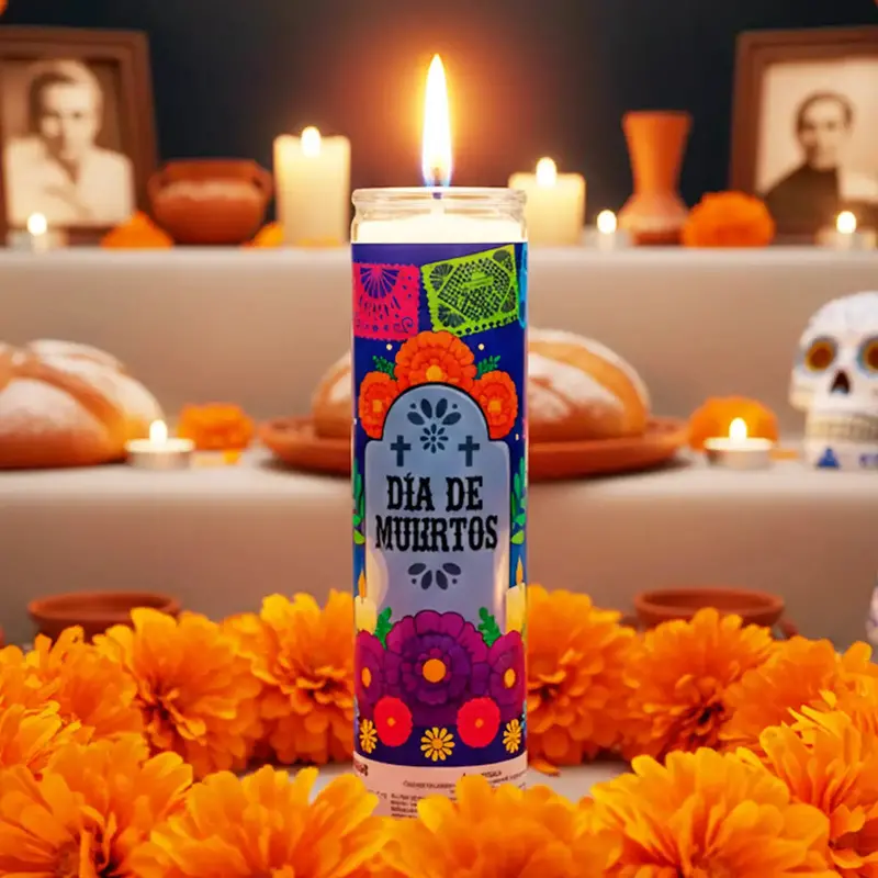 Veladora, Día De Muertos, Diseño Papel Picado 1