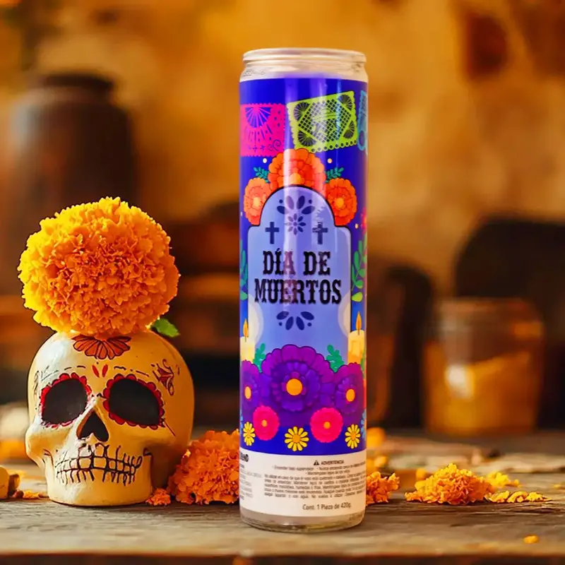 Veladora, Día De Muertos, Diseño Papel Picado 2
