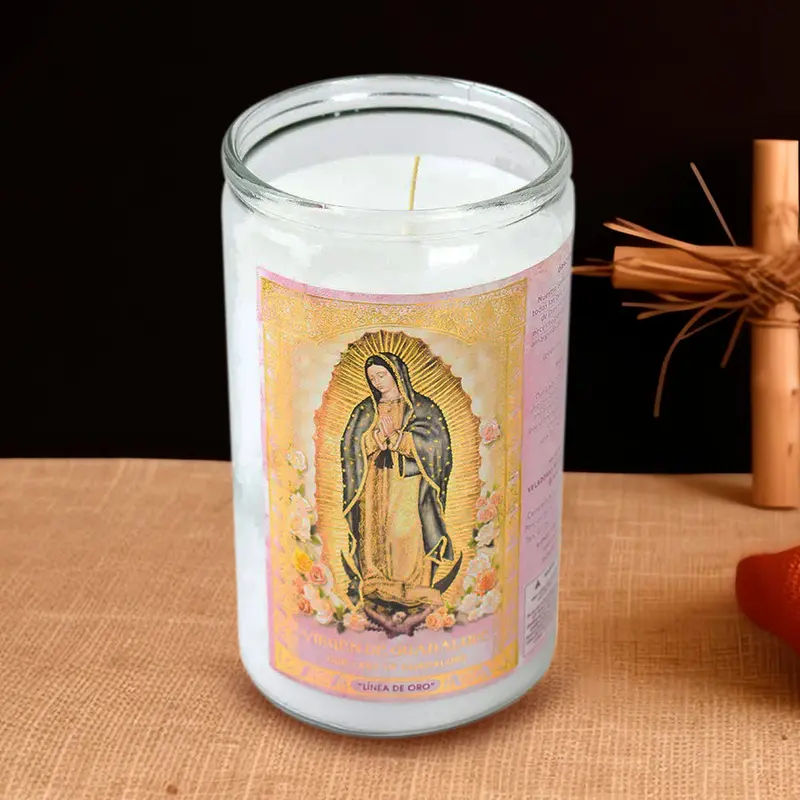 Veladora Jumbo Con Imagen De La Virgen De Guadalupe 2