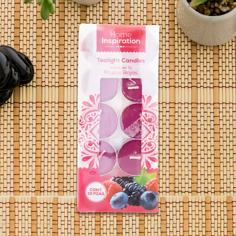 Velas De Frutos Rojos, 10 Piezas 2