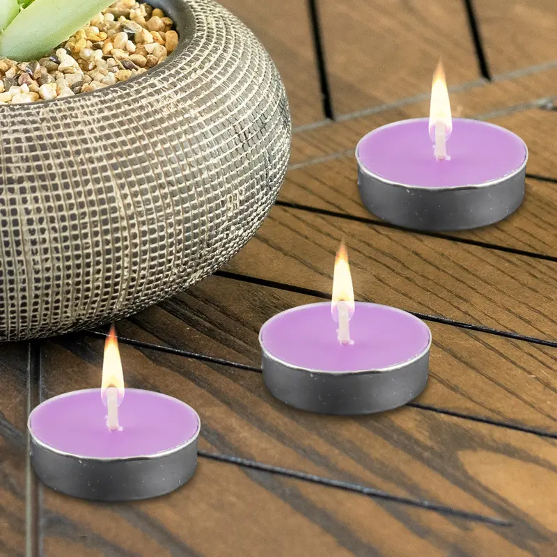 Velas De Té Orquídea, 10 Piezas 2
