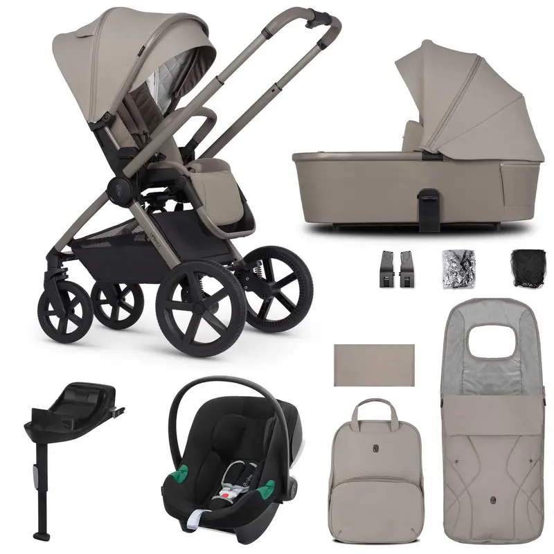 Venicci Tinum Upline 2 3In1 Cybex Travel System In Taupe 1