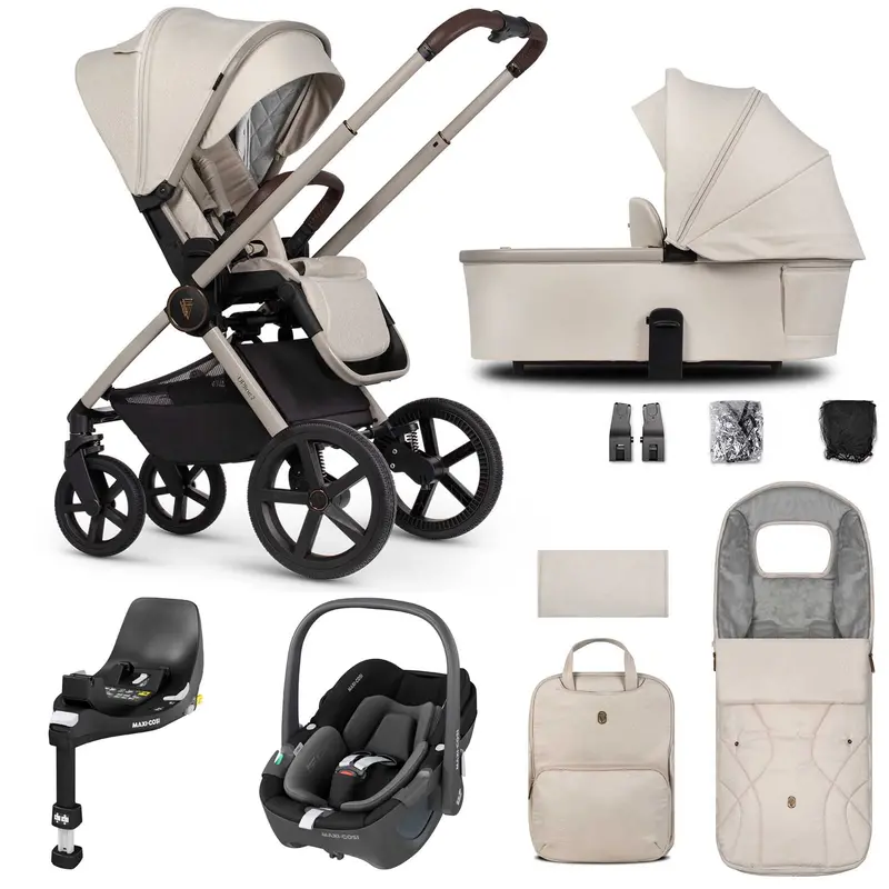 Venicci Tinum Upline 2 3In1 Maxi-Cosi Travel System In Stone Beige 2