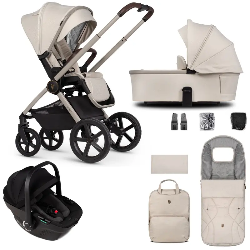 Venicci Tinum Upline 2 3In1 Travel System In Stone Beige 1