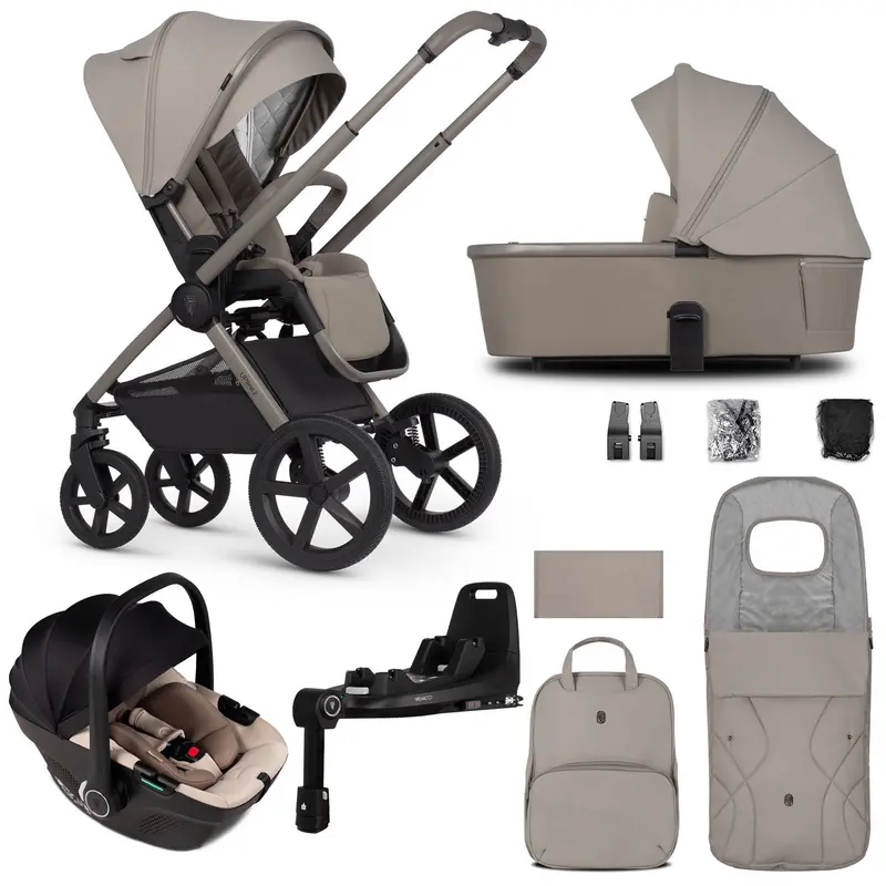 Venicci Tinum Upline 2 3In1 Travel System In Taupe 4