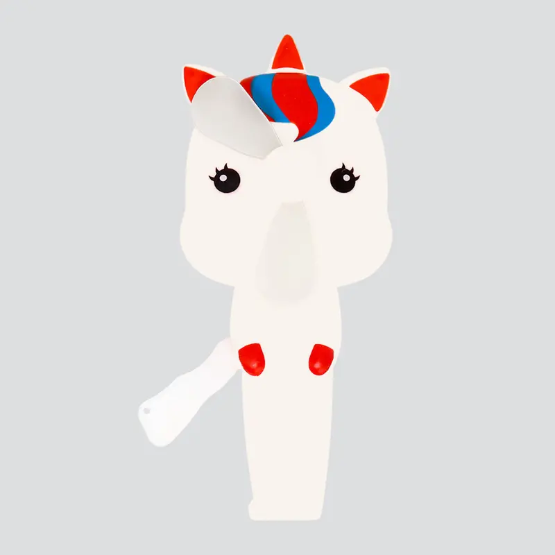 Ventilador Portátil De Mano, Unicornio Blanco 2
