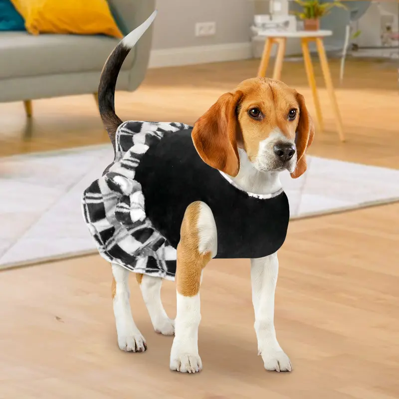 Vestido Invernal Color Negro Para Mascota 1