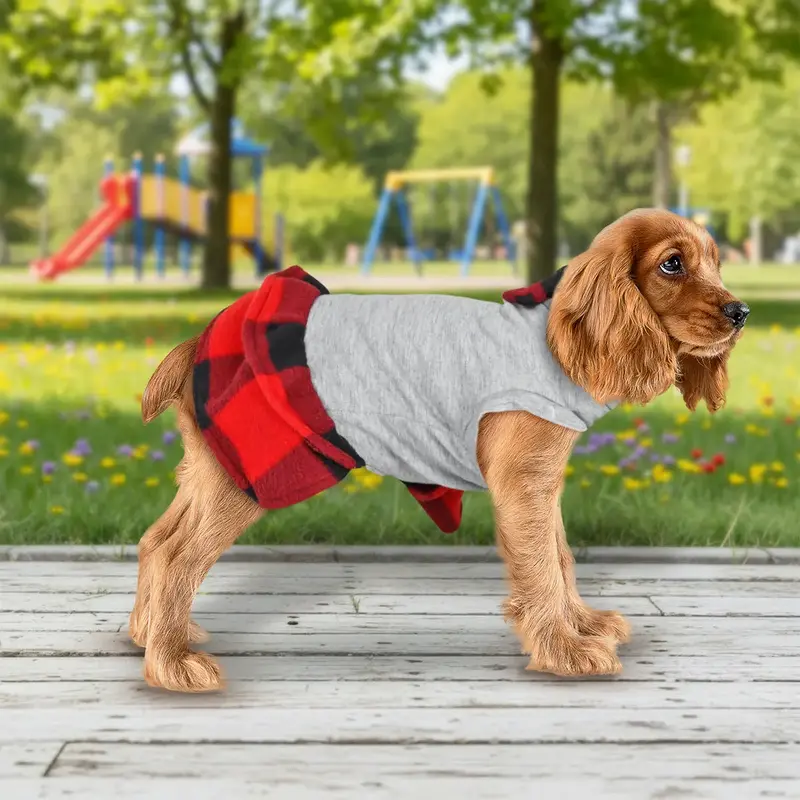 Vestido Invernal Para Mascota, Color Gris 1