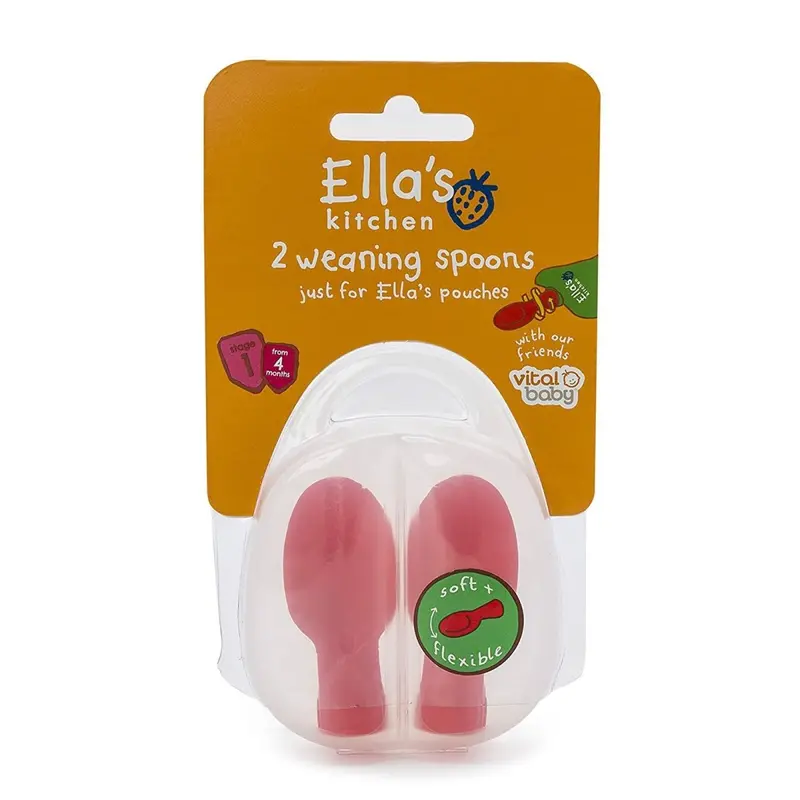 Vital Baby Ella's Kitchen Weaning Spoons Pack Of 2 1