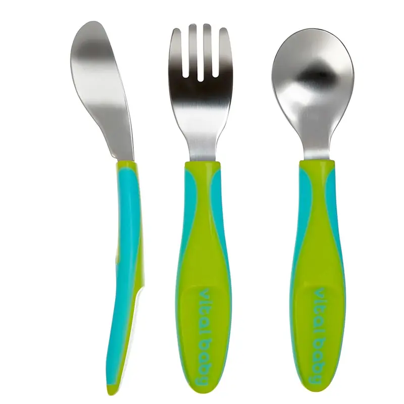 Vital Baby Nourish Big Kid Cutlery 12+ Months Pack Of 3 - Pop 1