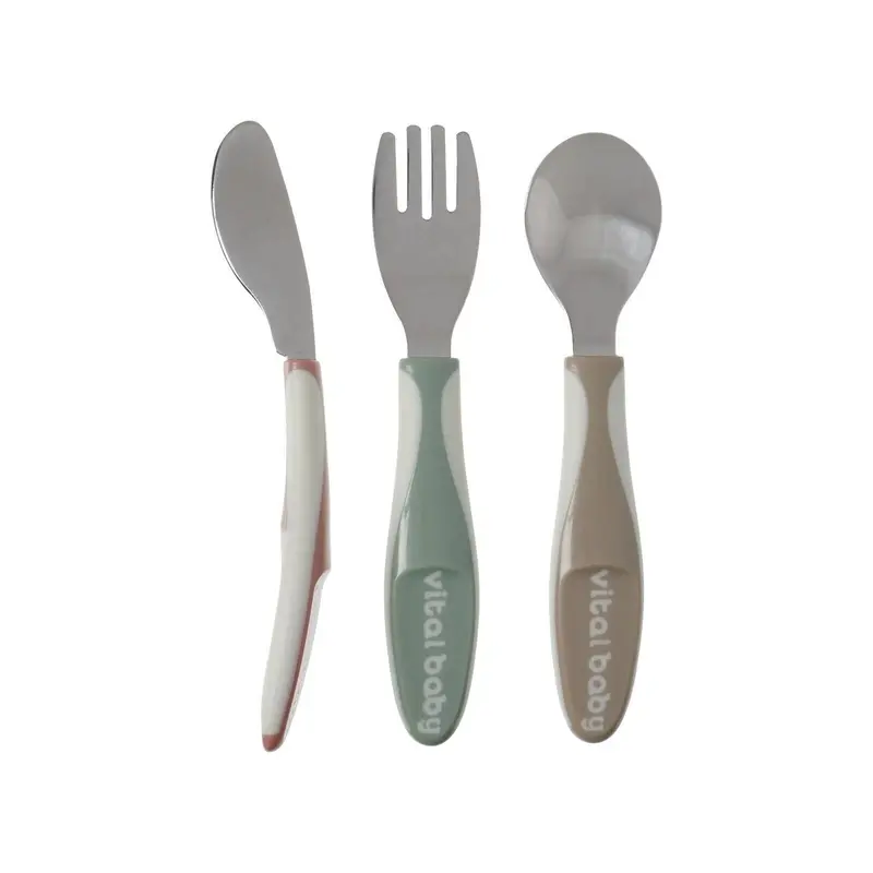 Vital Baby Nourish Big Kid Cutlery Pack Of 3 - Natural 1